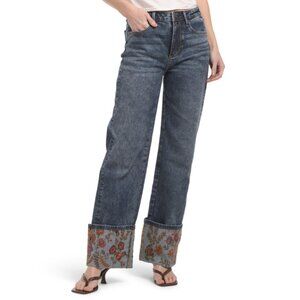 DRIFTWOOD JEANS Dark Wash Charlee Cuff X Oshibana Jeans